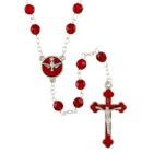 Red Confirmation Rosary