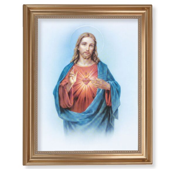 Gold Framed Sacred Heart of Jesus