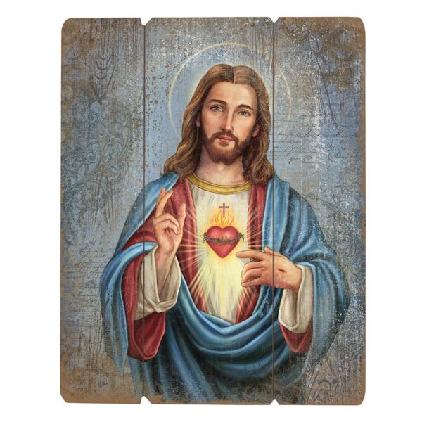 Sacred Heart of Jesus Pallet Sign