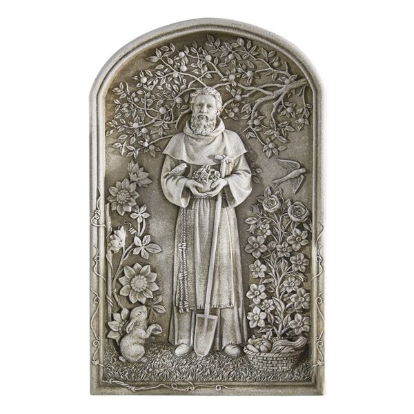 12.25" St Fiacre Garden Plaque