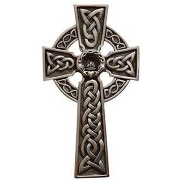 Pewter Claddagh Cross