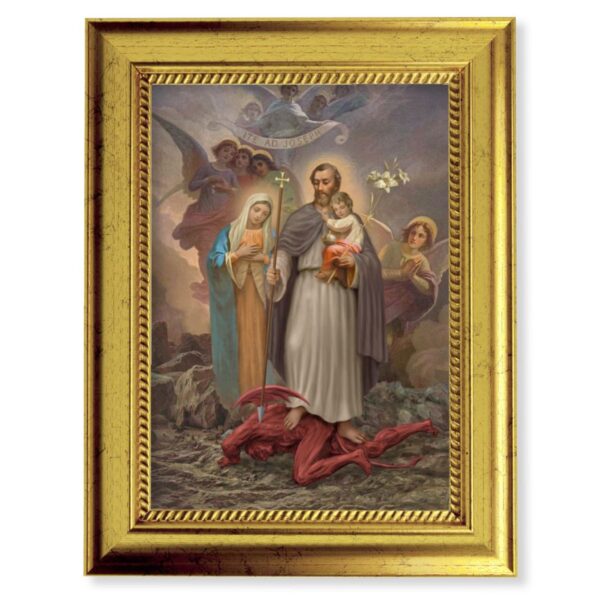 Gold Frame St Joseph Terror of Demons