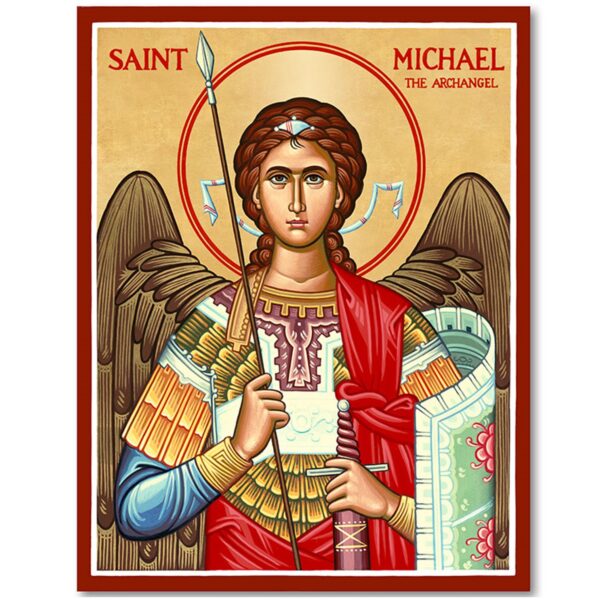 Saint Michael Wood Icon