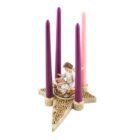 Angel Star Advent Candle Holder