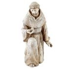 Kneeling Saint Francis with Bird Garden Statue