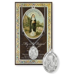 Saint Brigid Pewter Medal