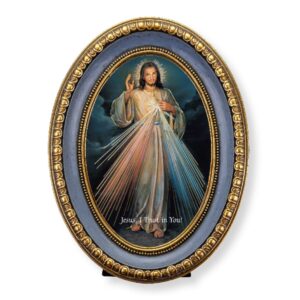 Oval Frame Divine Mercy