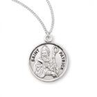 St Patrick Round Sterling Silver Medal