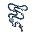 Our Lady of Grace Wood Bead Rosary