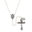 White First Communion Rosary