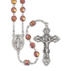 7mm Glass Bead Rosary Bronze