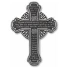 Metal Cletic Message Cross