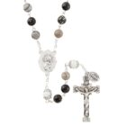 Sacred Heart Jasper Stone Rosary