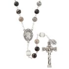 Sacred Heart Jasper Stone Rosary
