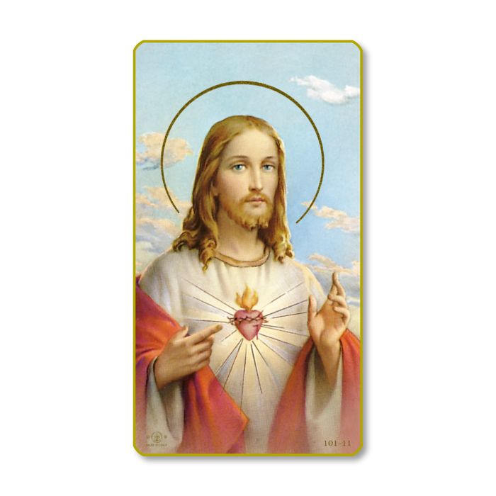 Evening Sacred Heart of Jesus Holy Card Evening Sacred Heart of Jesus Holy Card