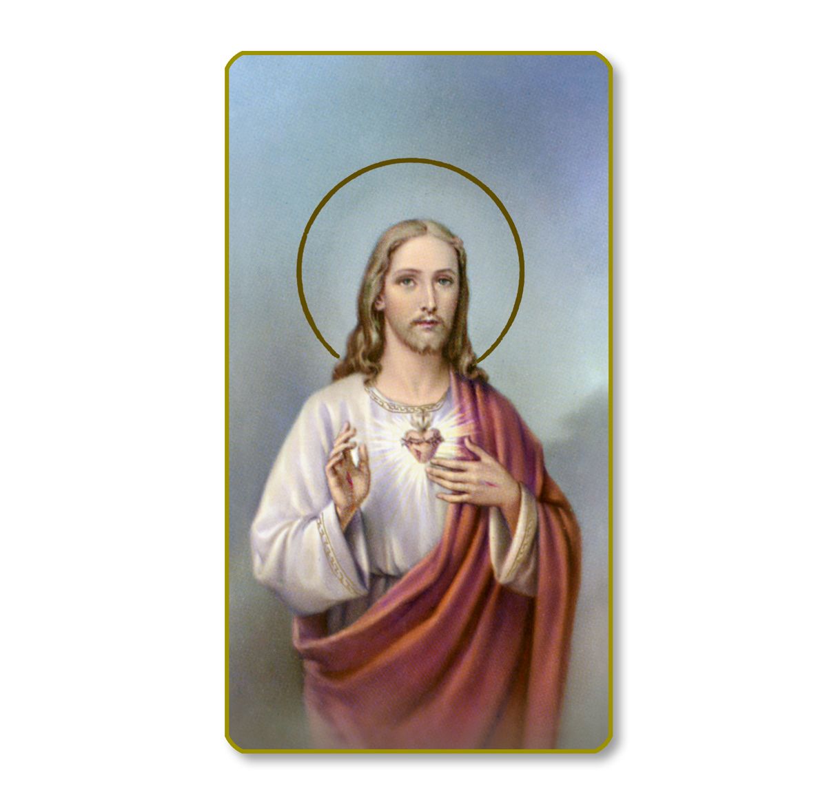 Red Sacred Heart of Jesus Holy Card Red Sacred Heart of Jesus Holy Card
