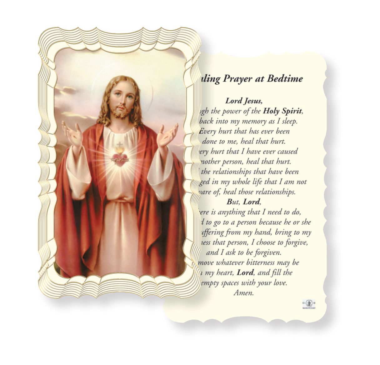 Healing Prayer Sacred Heart of Jesus Holy Card Healing Prayer Sacred Heart of Jesus Holy Card