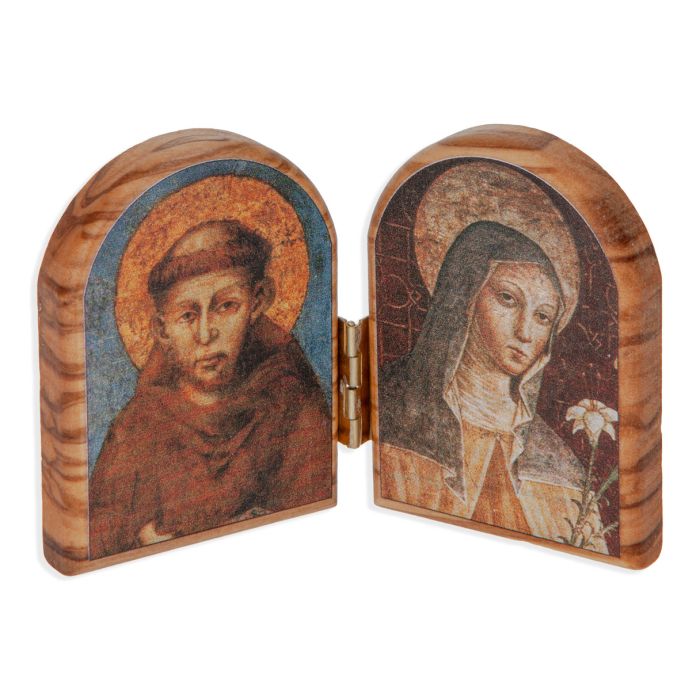 Saint Francis and Clare Diptych Saint Francis and Clare Diptych